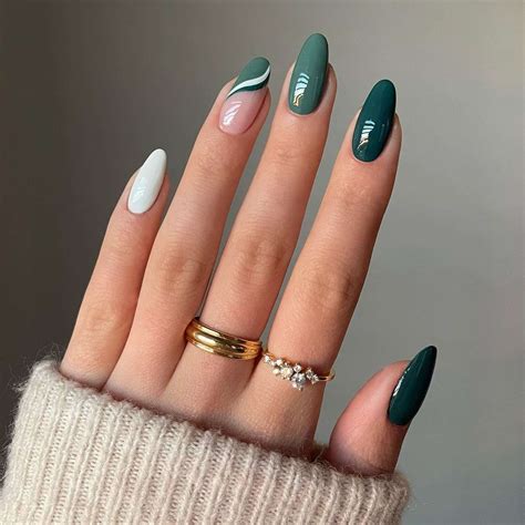 green acrylic nails ideas|light green nail polish designs.